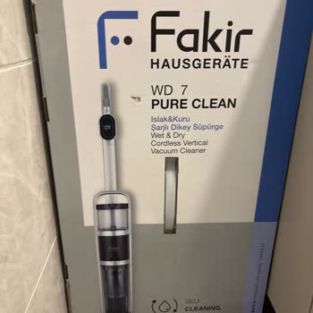 Fakir WD 7 Süpürge Su Püskürtmüyor Ve Garanti Değişim İsteği
