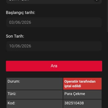 Ramadabet 70.000 TL Çekim Talebim Nedensiz İptallerle Engellendi