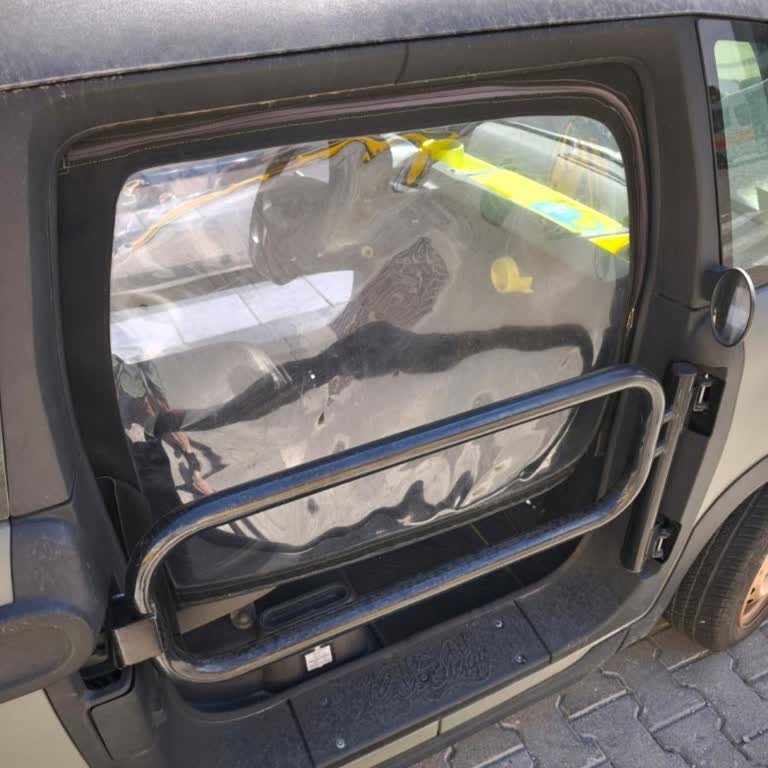 Citroen Ami Buggy Araçta Fermuarlı Şeffaf Yan Kapı Tenteleri Eksik