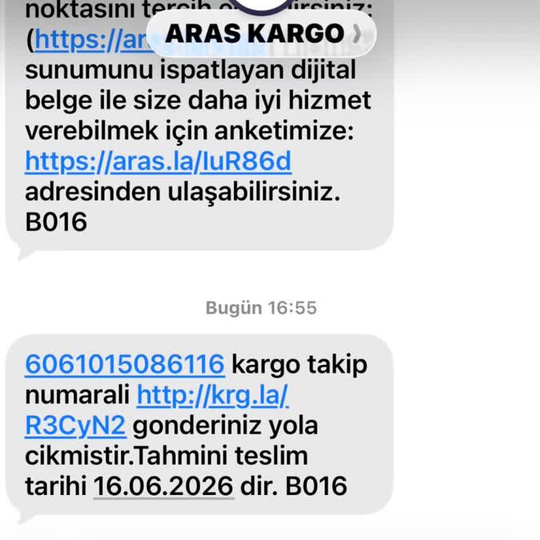 Aras Kargo'dan Gelen Şüpheli SMS Ve Kişisel Veri Kullanımı Hakkında Açıklama Talebi