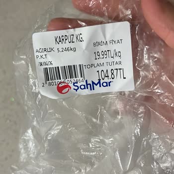 Şahmar Süper Market Aldığım Karpuz Kötü Çıktı