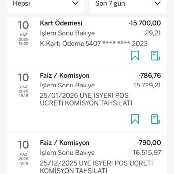 Kapatılmış POS Hizmeti İçin Alınan 2.200 TL Ücret Ve Faiz İadesi Talebi