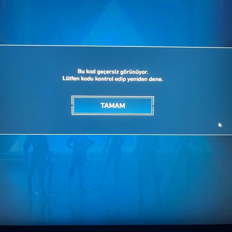 Oyuns'tan Gelen Geçersiz Vp Kodu Ve Cevapsız Destek