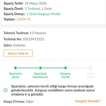 Kargoya Verilmeyen Sipariş Ve Fiyat Artışı Nedeniyle Mağduriyet