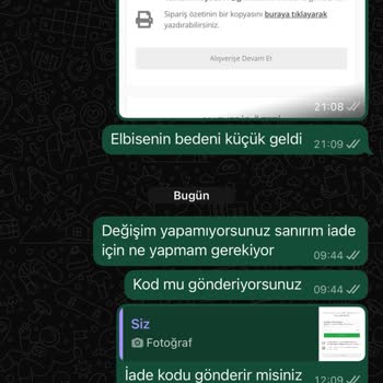 Ürün Beden Uyuşmazlığı Ve İade Sürecinde İletişimsizlik