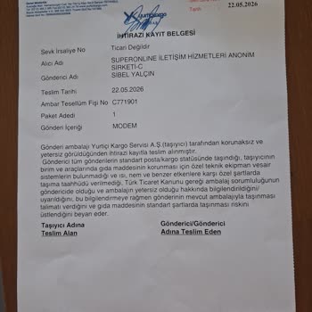 Eksiksiz Gönderdiğim ONT Cihazı İçin Haksız Ücret Kesildi