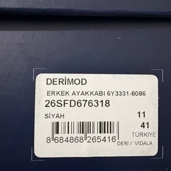 Derimod Erkek Ayakkabısında Kısa Sürede Oluşan Ses Problemi Ve İade Talebi