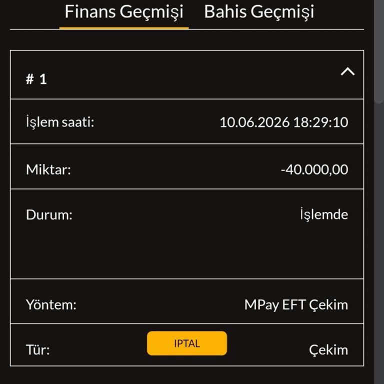 Casibom’da 40.000 TL Çekim Talebinin İşlemde Kalmaması