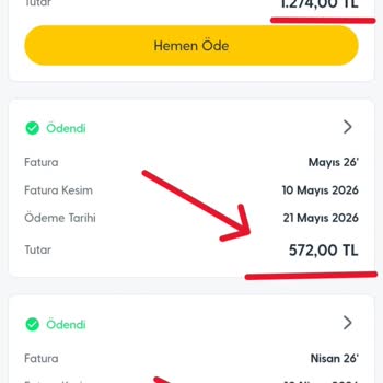 İzinsiz Devam Festivali Paketi Sonrası 1274 TL Fatura
