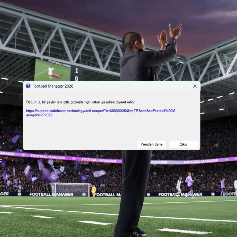 FM 26 Oyunu Güncelleme Sonrası Giriş Yapamıyor Ve Gamefix'ten Yanıt Alınamıyor