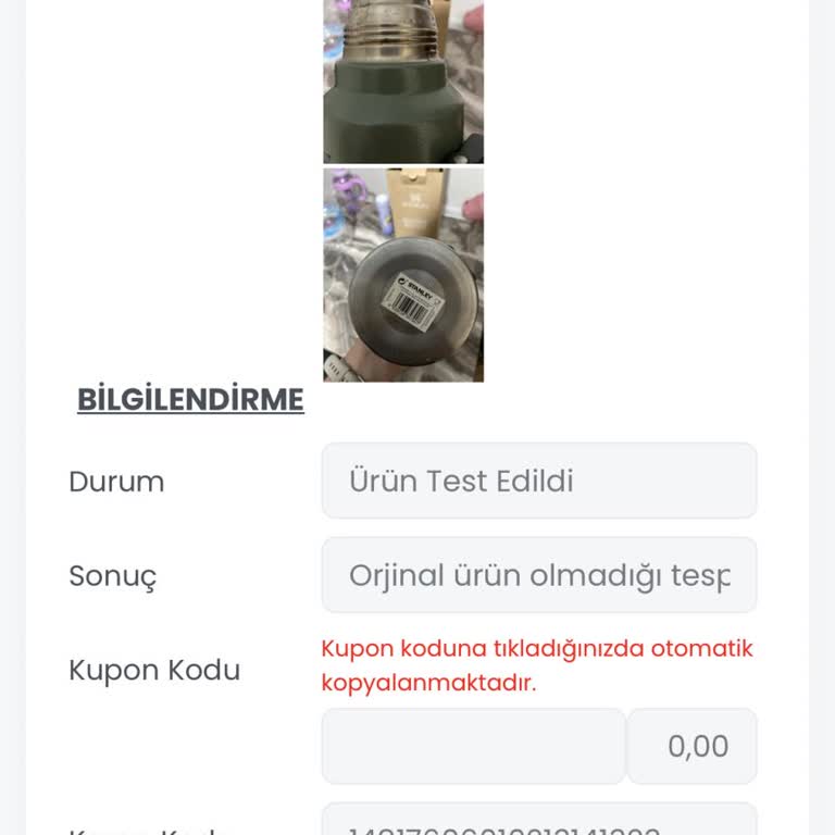 Trendyol'da Satın Alınan Stanley Termosun Orijinal Olmadığı İddiası Ve Güven Kaybı