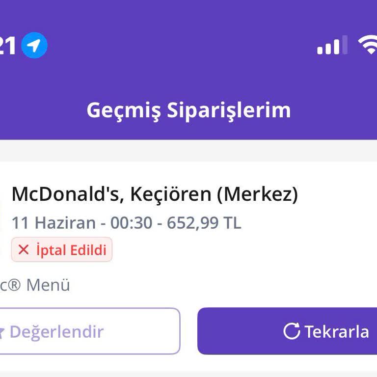 Saatlerce Bekletilen Siparişim Açıklamasız İptal Edildi