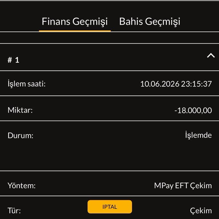 18.000 TL Para Çekim Talebim İşlemiyor Ve Canlı Destek Botu Yetersiz