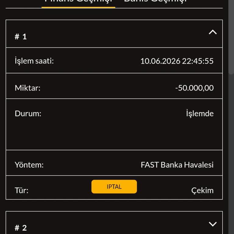 50.000 TL Çekimim Hâlâ İşlemde Ve Hesaba Yansımıyor