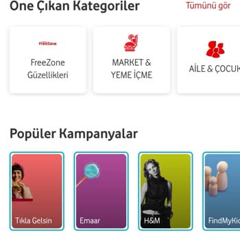 Vodafone Yanımda Happy Kampanyaları Görünmüyor Ve Hata Veriyor