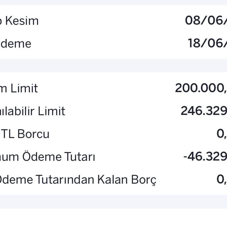 Kapatılan Kartta 46.329,13 TL Fazla Ödeme İadesi Yapılmıyor