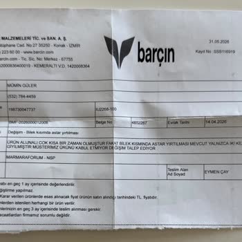 Ayakkabının Kısa Sürede Yırtılması Ve Olumsuz İnceleme Sonucu