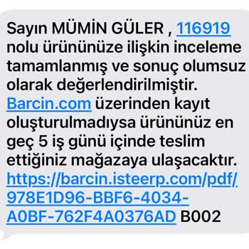 Ayakkabının Kısa Sürede Yırtılması Ve Olumsuz İnceleme Sonucu