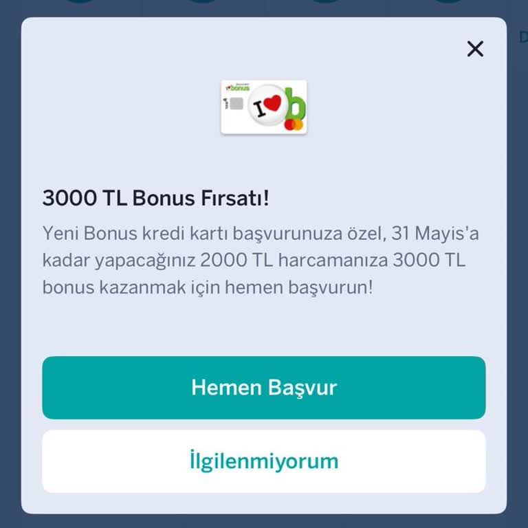 Garanti Bankası Bonus Platinum Kampanyasında 3.000 TL Bonusun Yüklenmemesi