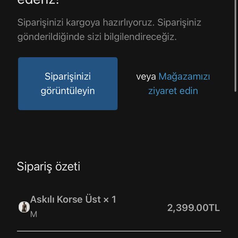 Vandoria'da Siparişim Görünmüyor Ve Yanıtsız Kalındı