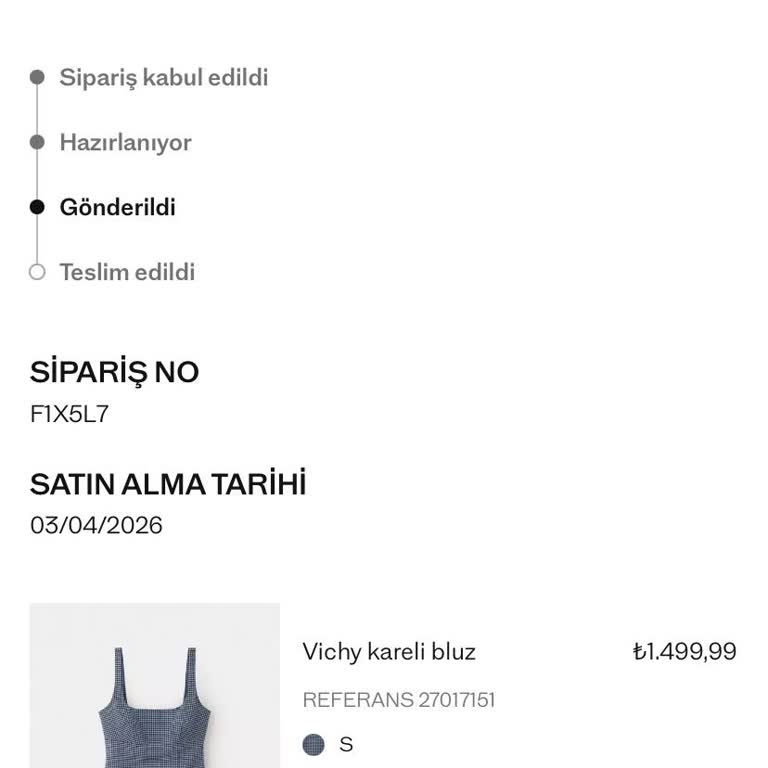 Mango Ödenen Ürün Teslim Edilmedi Ve İade Talebi