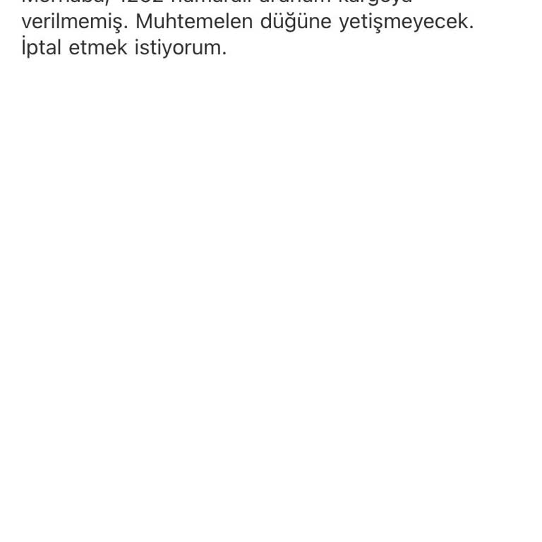 Vestra Müşteri Hizmetlerinden Cevap Alınamayan Sipariş İptali Ve İade Talebi