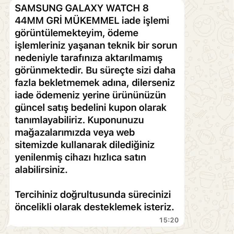 İade Ödemesinin Uzun Süre Gecikmesi Ve İletişim Eksikliği