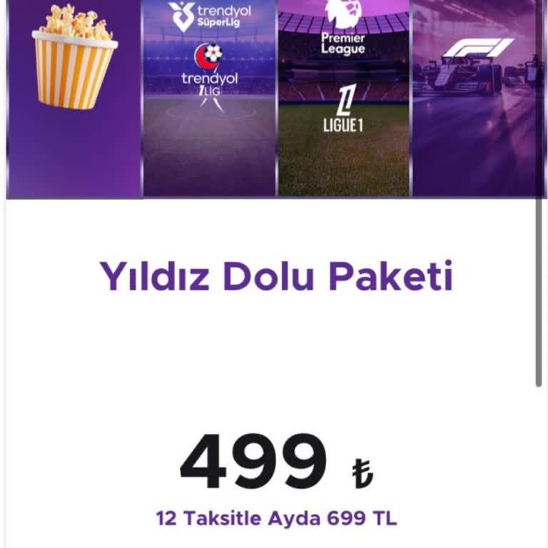 Yıldız Paketi Fiyatı Sitede 699 TL Aboneye 1000 TL Üzeri Kesiliyor