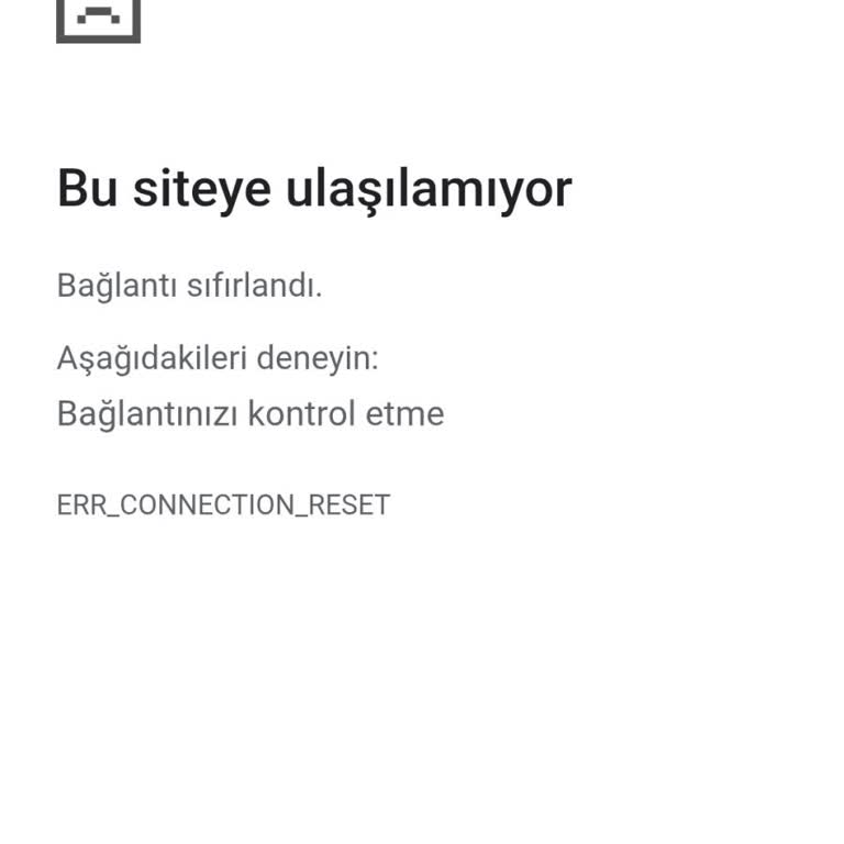 Android Mobil Sitede Sürekli Ulaşılamıyor Hatası