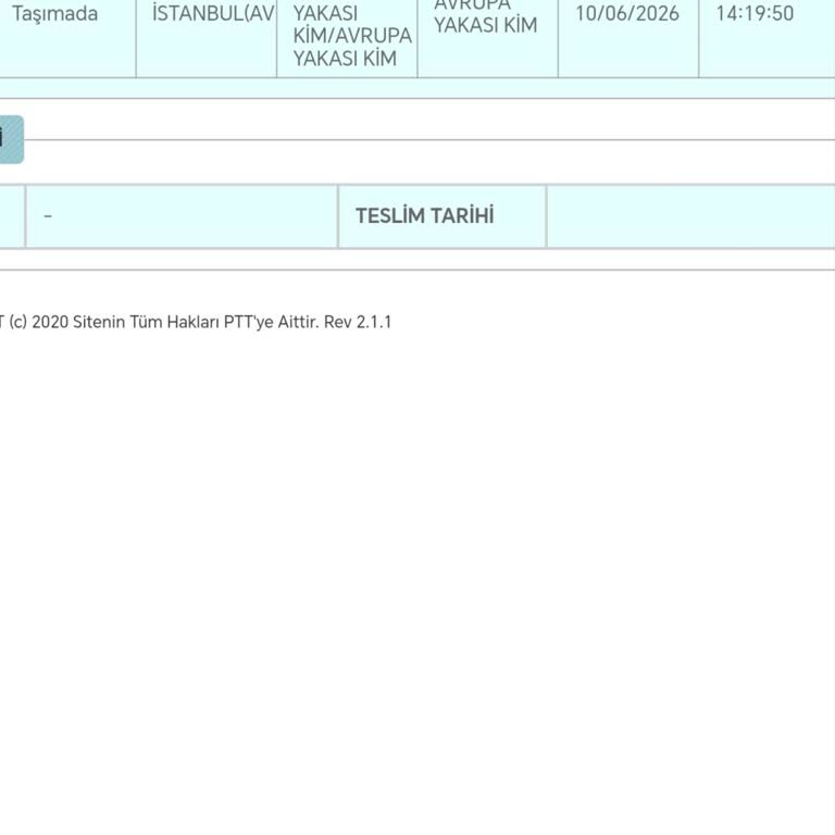 Trendyol Siparişi PTT Kargo Tarafından Teslim Edilmedi Ve Takipte Belirsiz