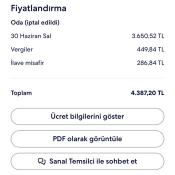 Hotels.com’da İptal Sonrası İade Reddi Ve Müşteri Hizmetleri Sorunu