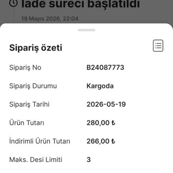 Alıcı İade Ürünlerini Göndermedi, Gardrops Destek Vermedi