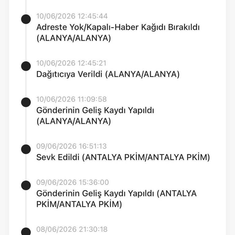 Kargo Dağıtıldı Görünmesine Rağmen Şubeden Almak Zorunlu