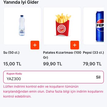 450 TL Üzeri Alışverişte Kupon Çalışmıyor