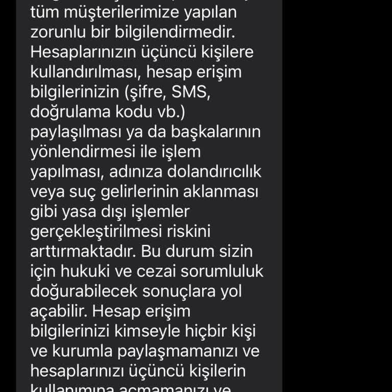 İzinsiz SMS Bildirimi Ve Kişisel Verilerin Kullanımı Hakkında Açıklama Talebi