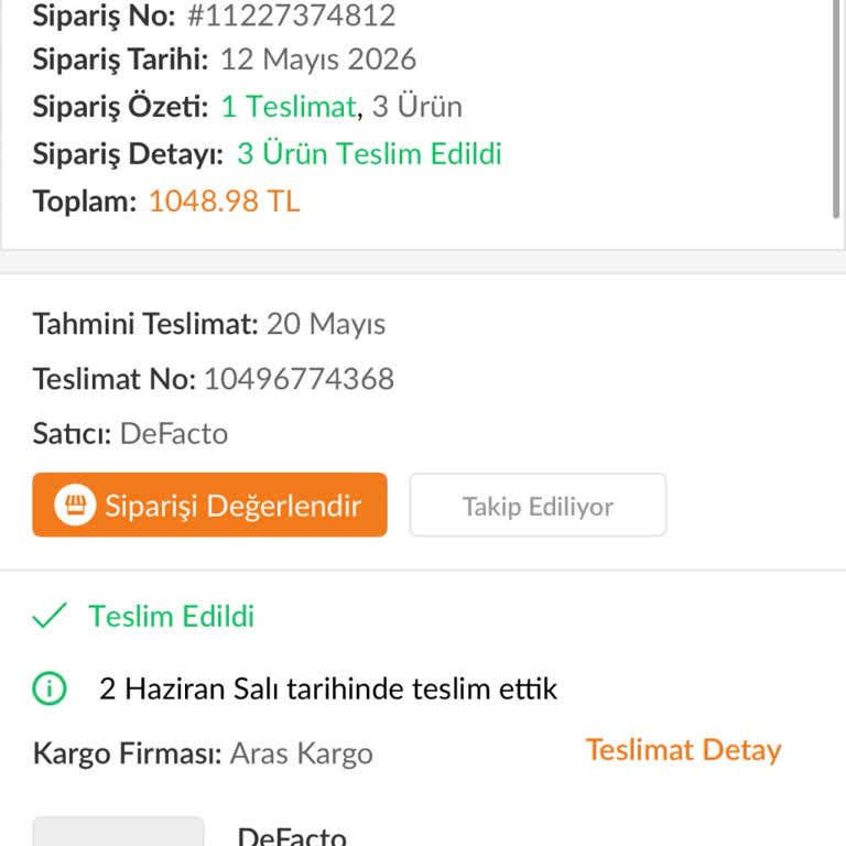 Aras Kargo Kaybolan Gönderi Teslim Edilmedi Ve Tazmin Talebi