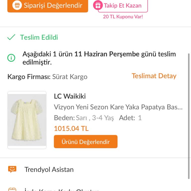 LCW Çocuk Elbisesi Görsellerle Uyuşmayan Kalitesiz Ürün Ve Çözülmeyen Mağduriyet