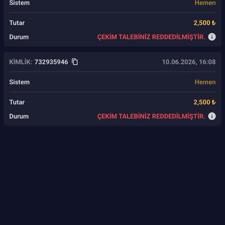 5.000 TL Çekim Gecikmesi Ve Açıklama Talebi