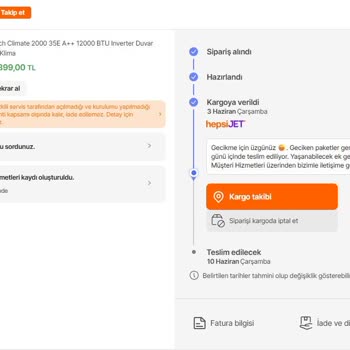 Teslim Edilmeyen Klimanın Taksit Ödemeleri Sürüyor, İptal Ve İade Talebi