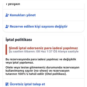 Yanlış Tek Kişilik Rezervasyon, İptal Reddi Ve Ücret İadesi Talebi