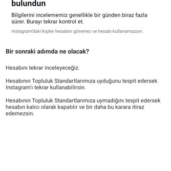 Instagram Hesaplarım Nedensiz Askıya Alındı, Yeniden Aktifleştirme Talebi