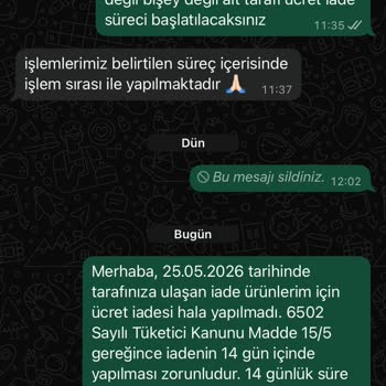 Yanlış Ürün Gönderimi Ve İade Sürecindeki Uzun Gecikme