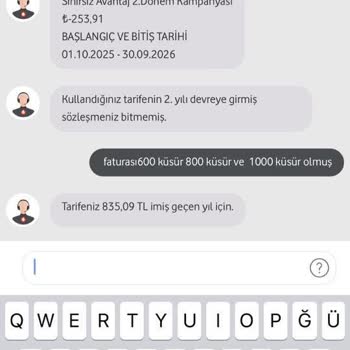 Taahhütlü Pakette Onaysız Fatura Artışı Ve Düşük İnternet Hızı