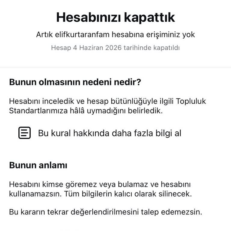 Instagram Hesabım Haksız Kapatıldı Ve Açıklama Talep Ediyorum