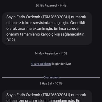 Beş Aylık Tamir Süreci Ve İletişim Eksikliği