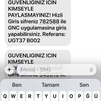 Turkcell Numarama İzin Almadan GNC Şifre SMS’leri Gönderiyor