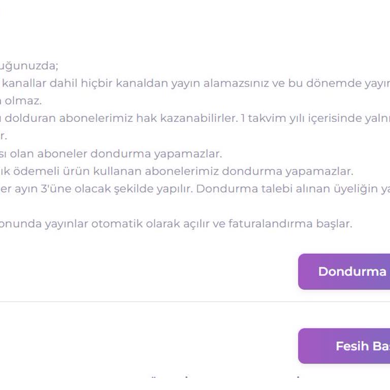 Digiturk’te Satışta Verilen Dondurma Hakkı Gerçekleşmedi