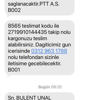 PTT Kargo Teslimat Gecikmesi Ve Evde Mahsur Kalma Sorunu