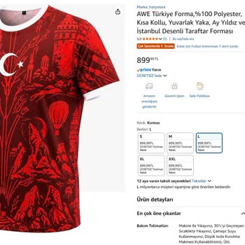 Amazon Türk Bayrağına Sahip Forma Yerine Kadın Külotu Gönderilmesi: Saygısızlık İddiası