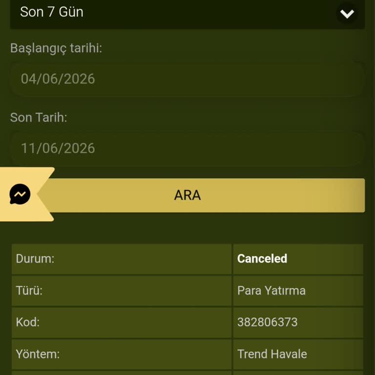 GrandPashaBet’e Yaptığım 2.000 TL Havalenin İadesi Talebi